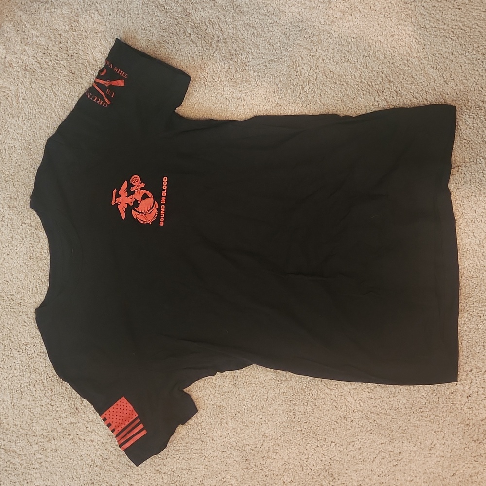 Black and Red Marine Corp Shirt